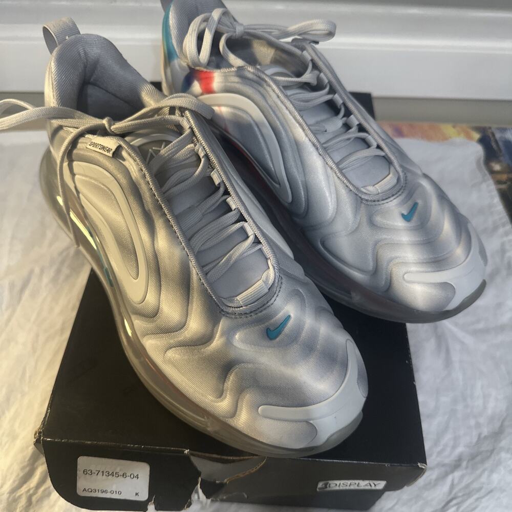 Nike Air Max 720 Wolf Grey/Teal Size 6.5y
